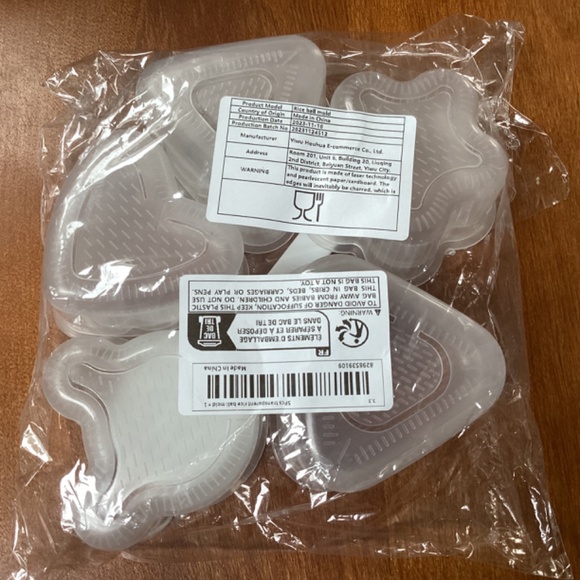 Sushi/Rice Roll Mold Transparent 5 Piece Set + Rice Spoon New - Picture 4 of 5